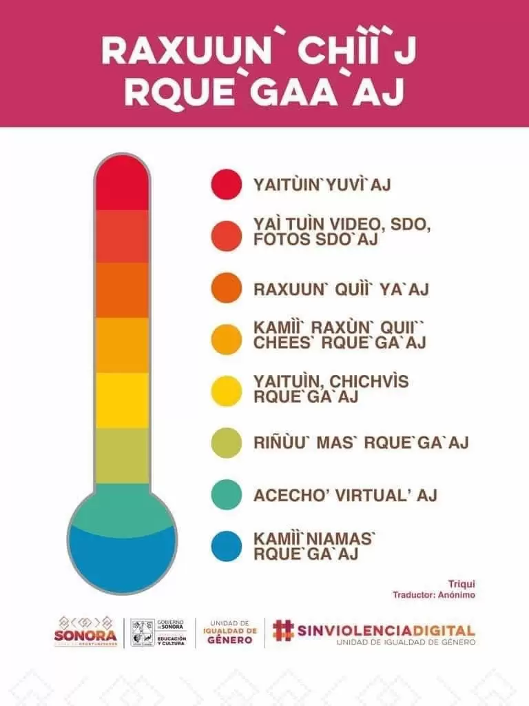 Presenta SEC Sonora Violentómetro Digital en lenguas indígenas