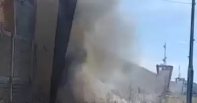 Incendio en los alrededores del Cereso 1