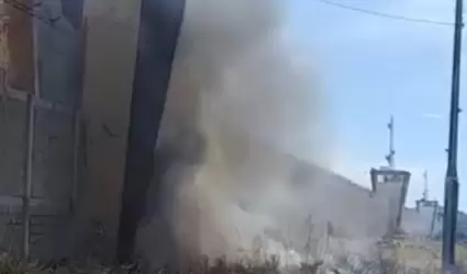 Incendio en los alrededores del Cereso 1