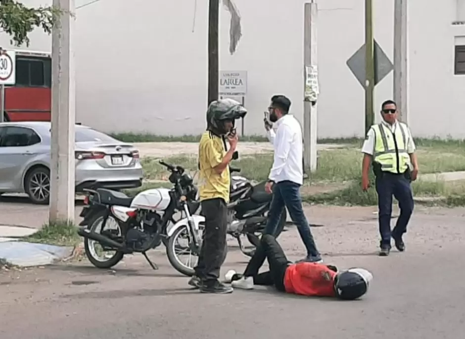 Accidente de motociclista