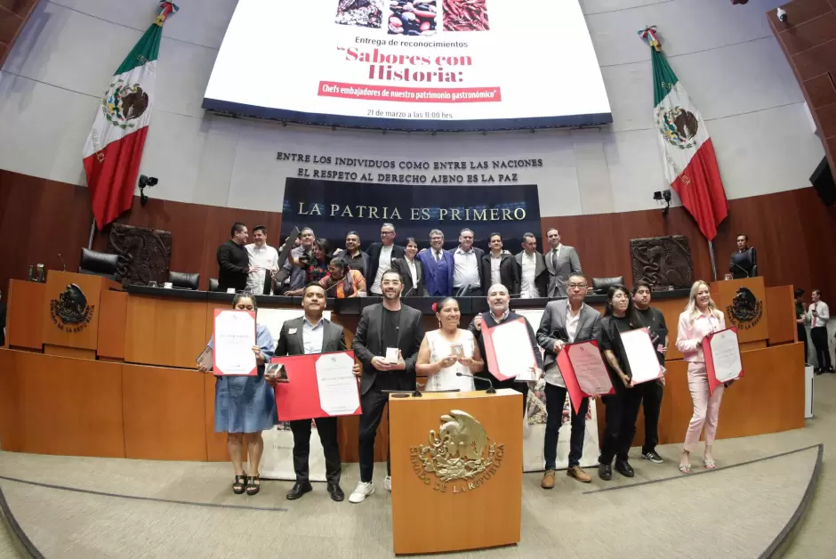 Reconoce senado labor de las y los chefs mexicanos