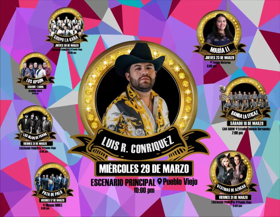 Cancelan concierto de Luis R. Conriquez