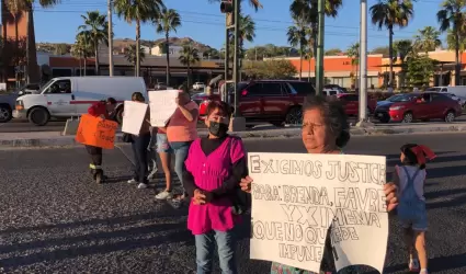 Manifestacin de familia atropellada