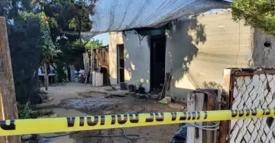 Incendio de vivienda en la colonia Solidaridad