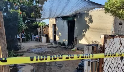 Incendio de vivienda en la colonia Solidaridad