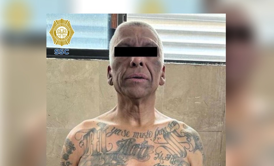 Capturan en CDMX a líder de la Mara Salvatrucha prófugo en Estados