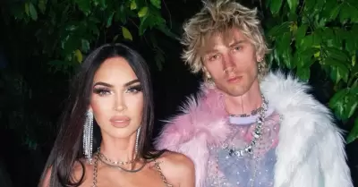 Megan Fox y Machine Gun Kelly fueron captados en Miami.