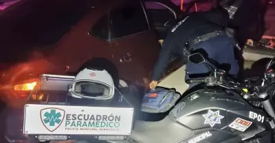 Escuadrn Paramdico de la Polica de Hermosillo auxilian a menor de 15 aos