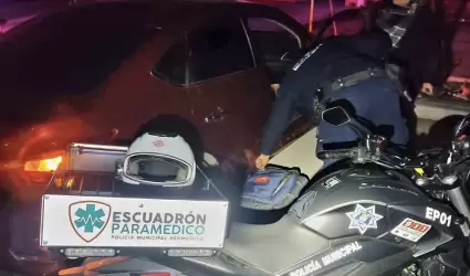 Escuadrn Paramdico de la Polica de Hermosillo auxilian a menor de 15 aos