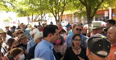 Manifestacin de pensionados del Isssteson