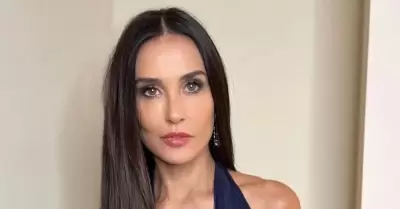 Demi Moore es amante de los perritos.