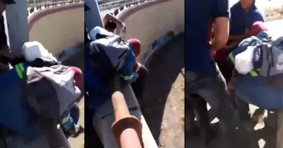 Joven intenta tirarse de puente en Cajeme