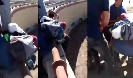 Joven intenta tirarse de puente en Cajeme