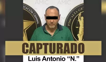 Ejecutan orden de aprehensin en contra de Luis Antonio "N.", alias "El Gringo",