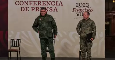 General Luis Cresencio Sandoval (Sedena) y el almirante Jos Rafael Ojeda Durn 