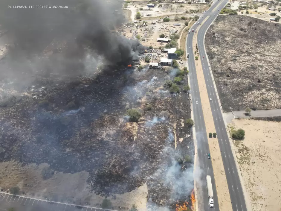 Incendio en yunques