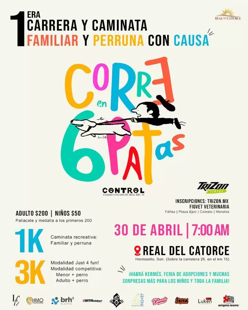 Carrera con causa "Corre en 6 Patas"