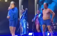 Vernica Castro reacciona a concierto donde Cristian Castro qued en ropa interior