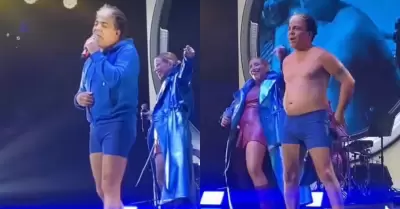 Cristian Castro acudi a un concierto de Miranda.