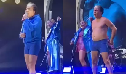 Cristian Castro acudi a un concierto de Miranda.