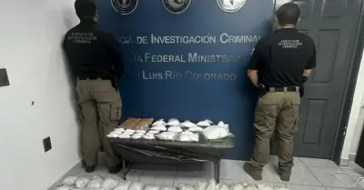 Aseguramiento de droga en San Luis Ro Colorado