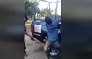 Investigan video de policas de Sinaloa que "tablearon" a detenido esposado a una patrulla