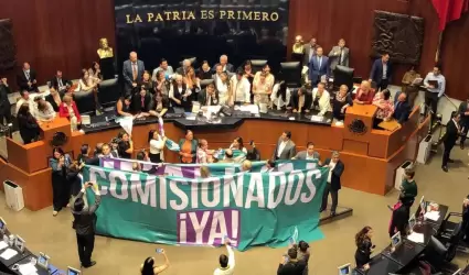 Se declar un receso ante la toma de la tribuna en el Senado por parte de senado