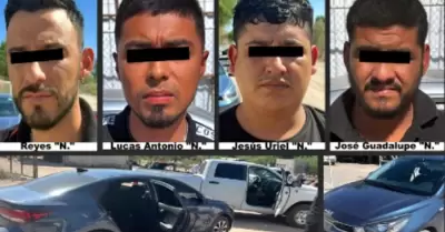 Detenidos en carro robado