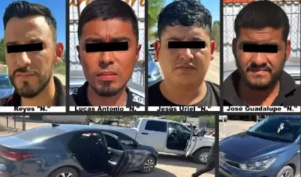 Detenidos en carro robado