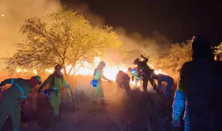Incendio forestal en Carb