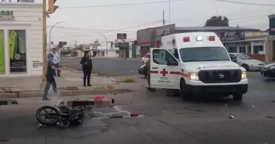 El hombre y la mujer que viajaban a bordo de la motocicleta resultaron gravement