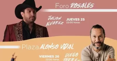 Julin lvarez ser el encargado de abrir las Fiestas del Pitic 2023