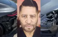 Pancho Barraza muestra su auto tras accidente y afirma que no cancelar conciertos