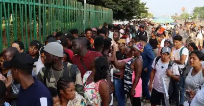 Migrantes en Tapachula, Chiapas.