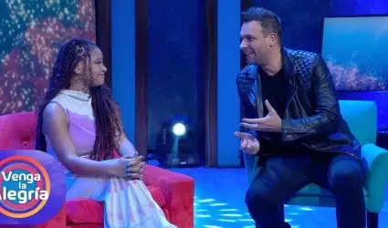 Halle Bailey acudi al programa "Venga la alegra" para hablar de su experiencia