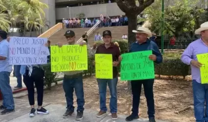 Manifestacin de productores de Sinaloa