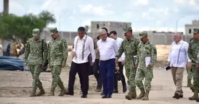 AMLO supervisa trabajos de modernizacin en aduanas en Tamaulipas