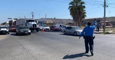 Operativo por manifestacin de agricultores en Ciudad Obregn