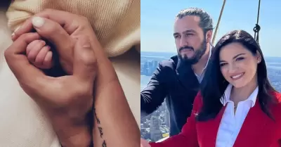 Maite Perroni y Andrs Tovar recibieron a su hija La.