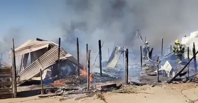 Incendio en la Invasin Guayacn