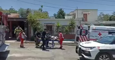 Incendio en vivienda de la 5 de Mayo