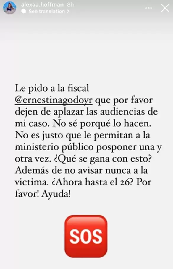 Alexa envi mensaje la Fiscal de la Ciudad de Mxico, Ernestina Godoy.