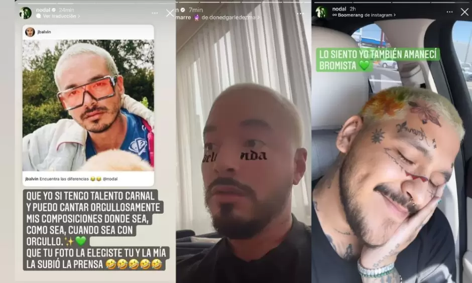 Pelea entre Nodal y J Balvin en redes