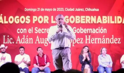 El secretario de Gobernacin encabez los "Dilogos por la Gobernabilidad" en Ch