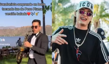 El saxofonista de viraliz en redes sociales.