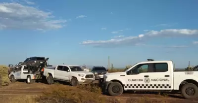 Autos asegurados en Sonoyta