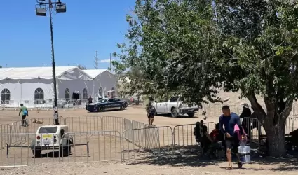 Campamento migrante en Ciudad Jurez