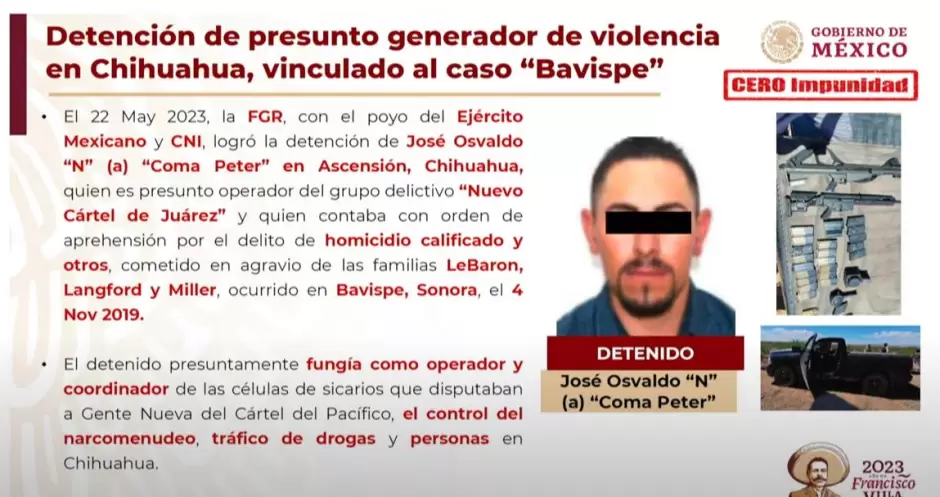 Detenido en caso LeBarn