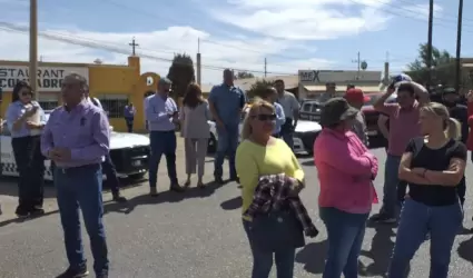 Integrantes del Sindicato Minero de la Seccin 65 de Cananea bloquean el tramo C