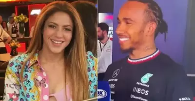 Shakira y Lewis Hamilton